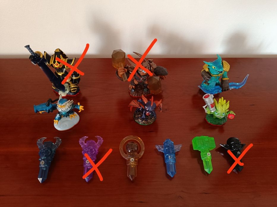 Skylanders e armadilhas (Tudo ou separado)