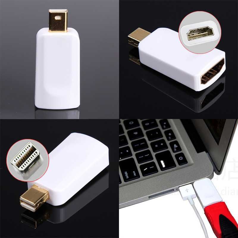 Adapter przejściówka Mini DisplayPort HDMI Thunderbolt Apple Macbook b