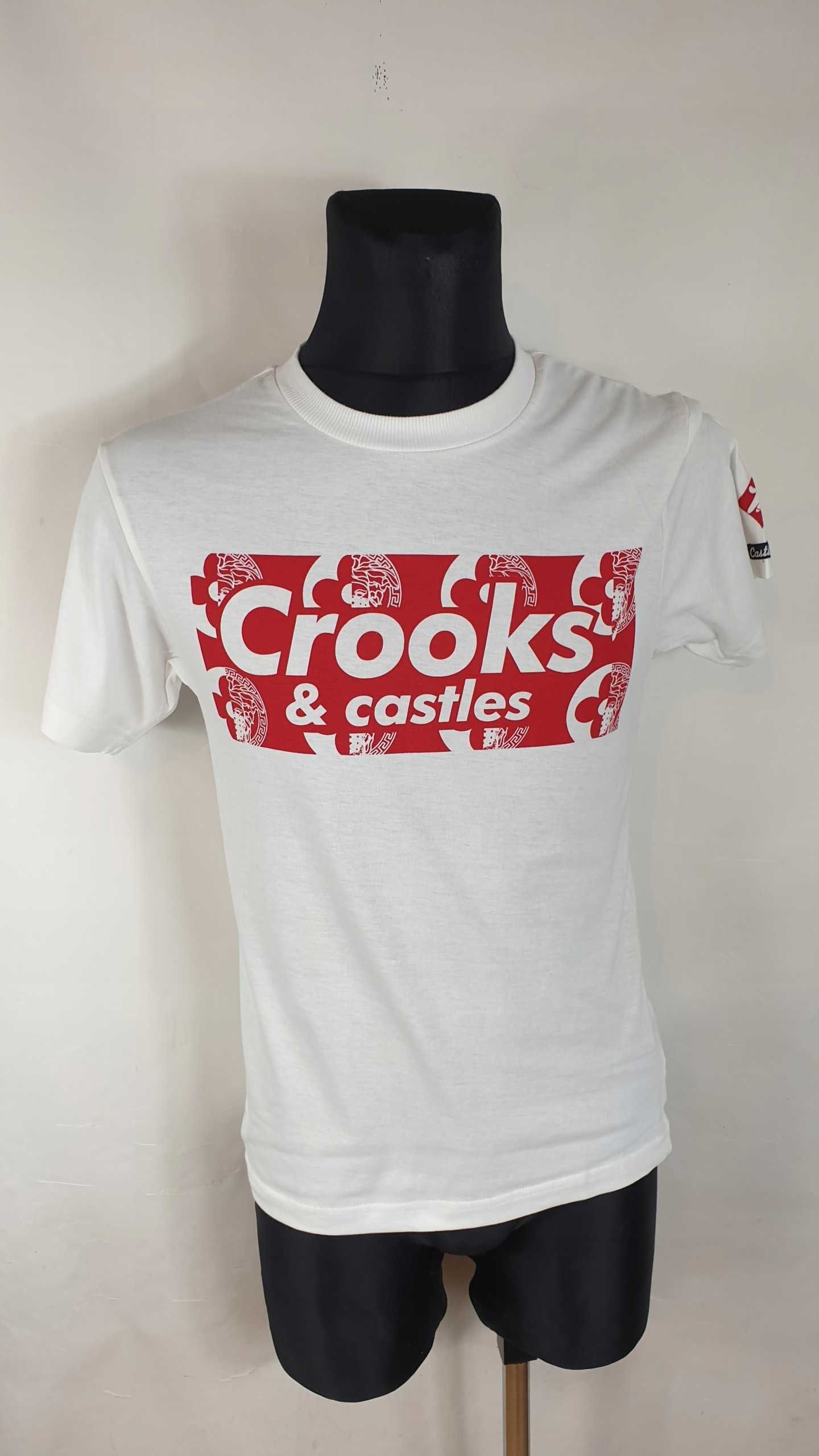 T-shirt męski okrągły dekolt crooks&castles rozmiar S