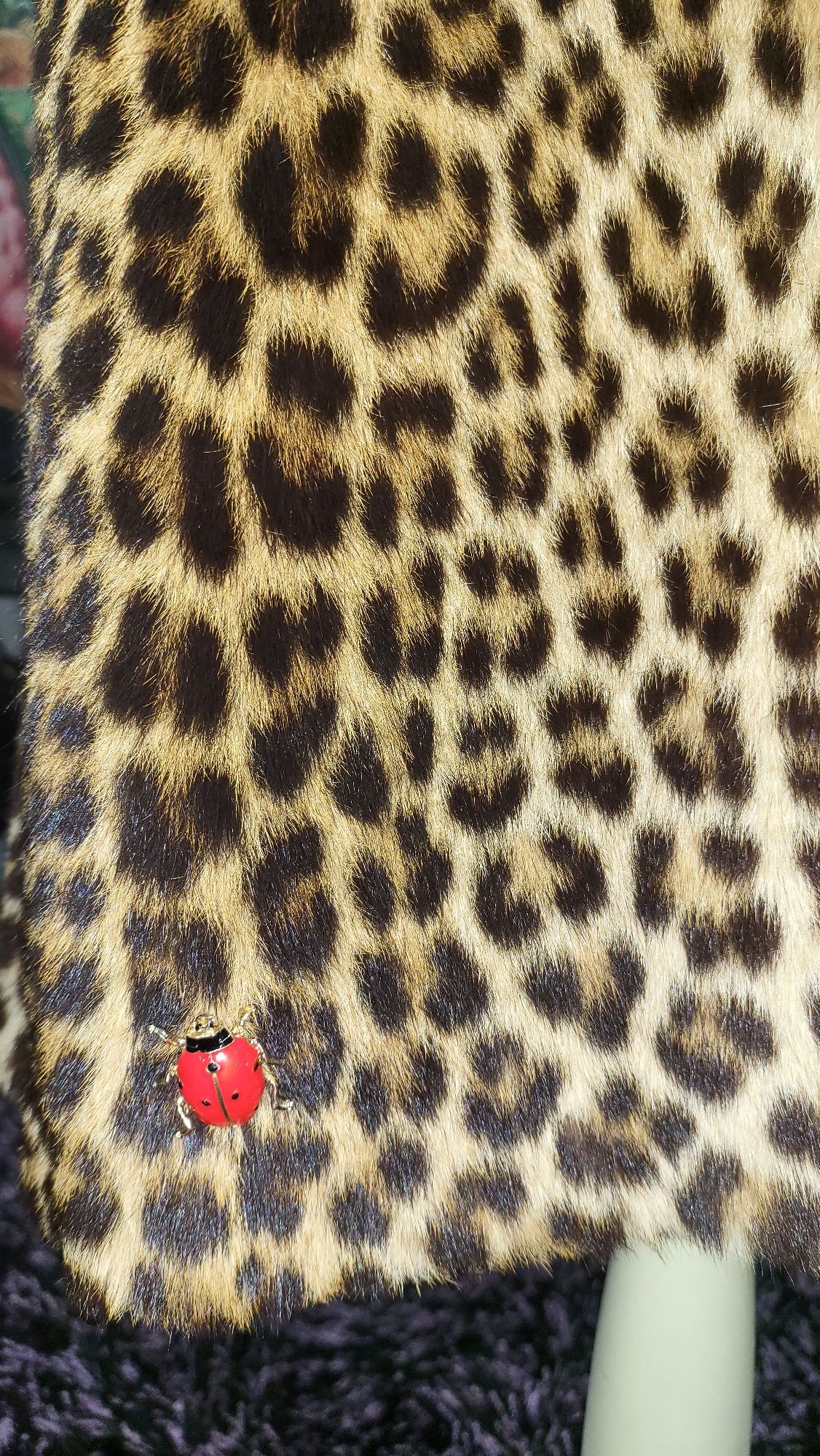 EuMereço! Colete pêlo autêntico de Leopardo