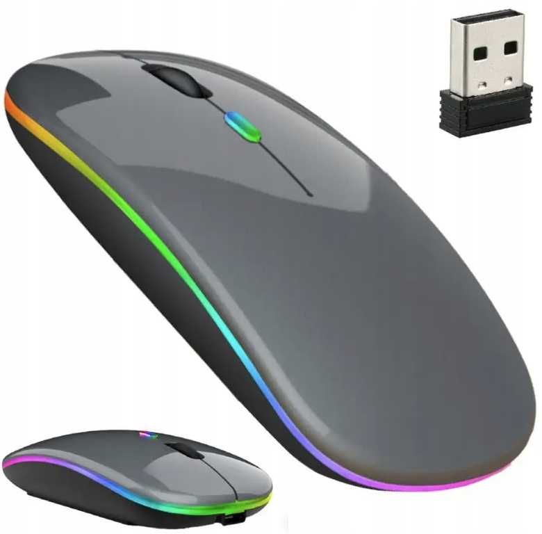 MYSZKA BEZPRZEWODOWA  do Komputera LAPTOPA Cicha  USB 2.4G + Bluetooth