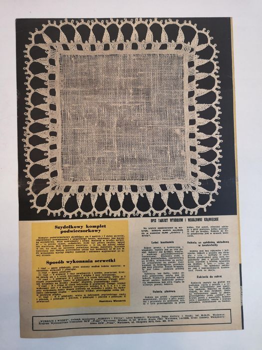 Moda I Życie 05/1968R - Wykroje I Wzory Nr 5/251