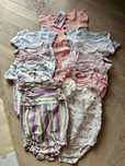 Ubranka dla dziewczynki 60 szt body legginsy H&M Zara 3-6 msc 68