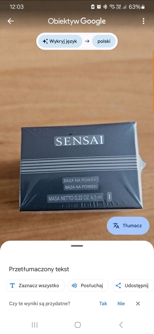 Sensai baza pod cienie do powiek 6,5 ml