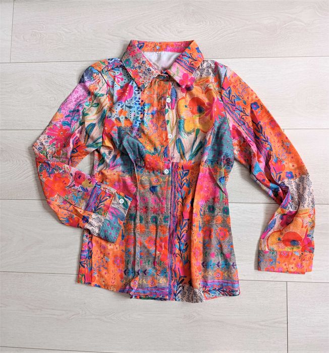 Piękna kolorowa koszula kolory i wzór boho hippie etniczna
S / 36