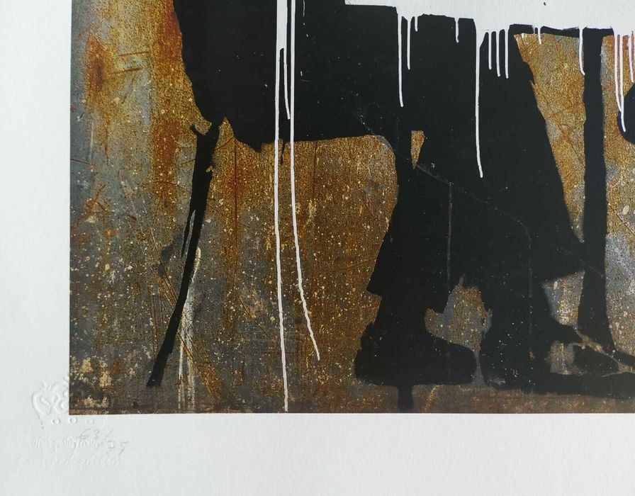 Banksy reprodukcja grafika "Think Tank" certyfikat