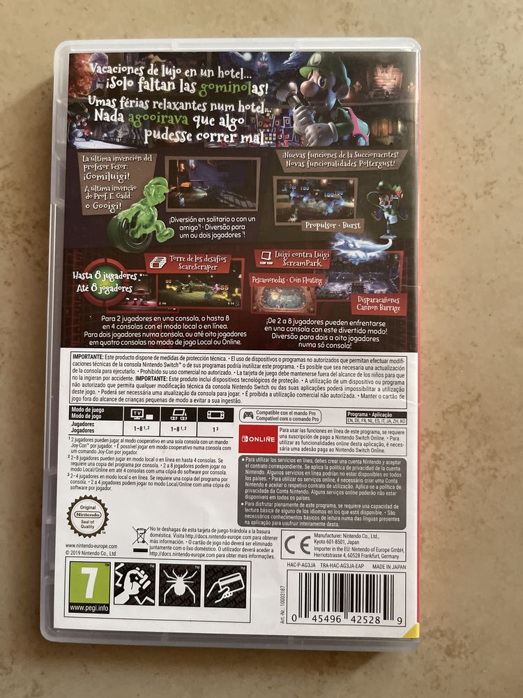 Troco ou vendo luigi’s mansion 3 switch