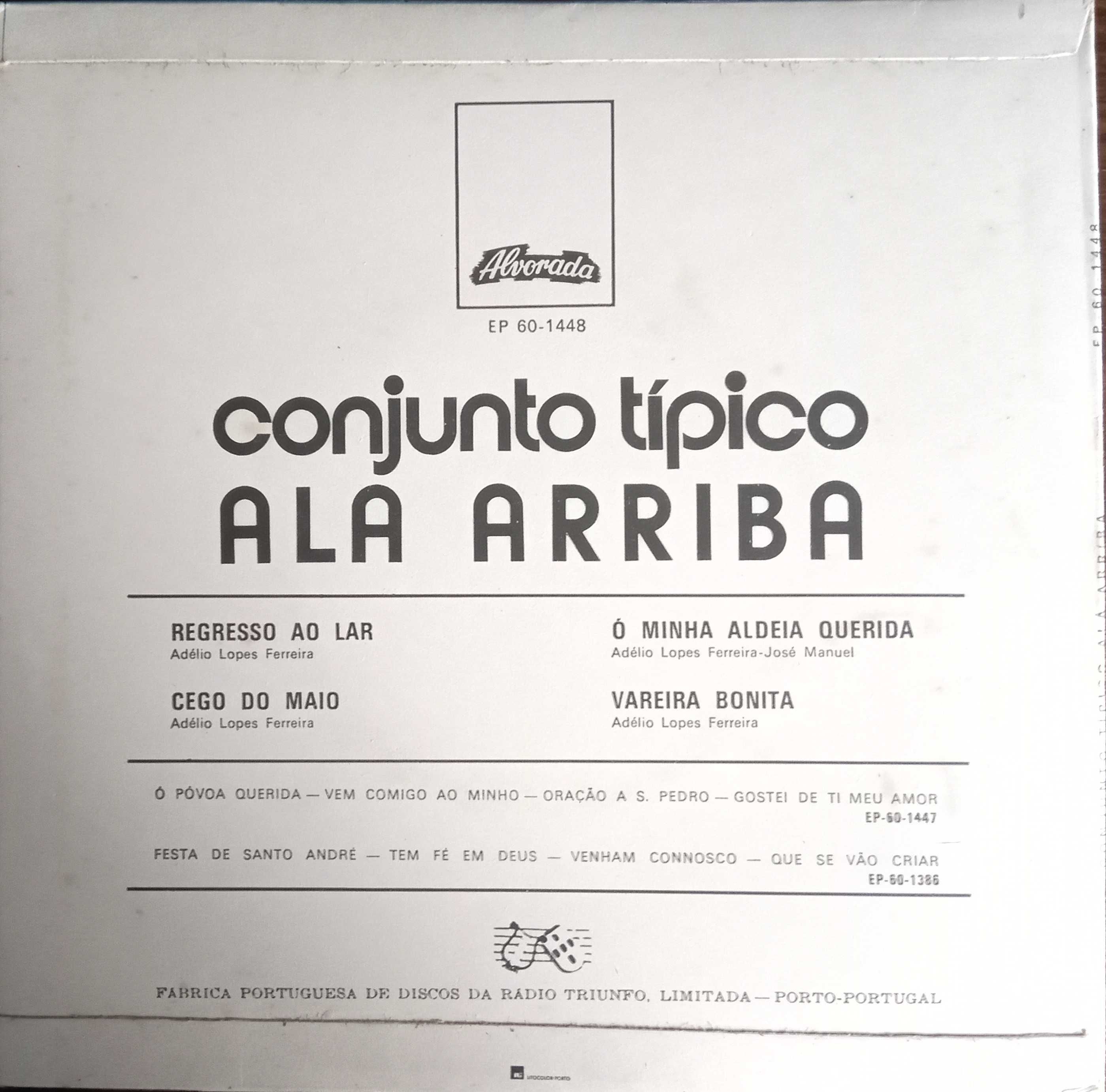 Conjunto Típico Ala Arriba	- - - - -	Regresso ao Lar	- - - - -	EP