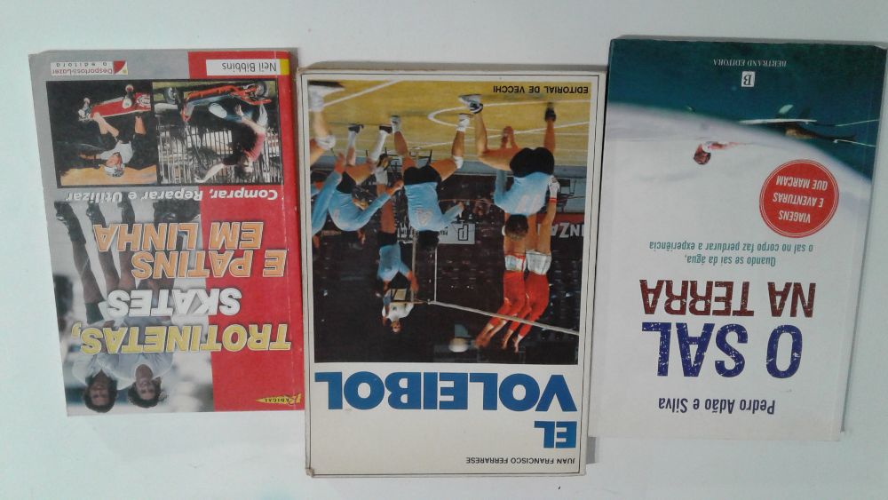 Livros sobre surf, Basketball, Ciclismo, voleibol etc