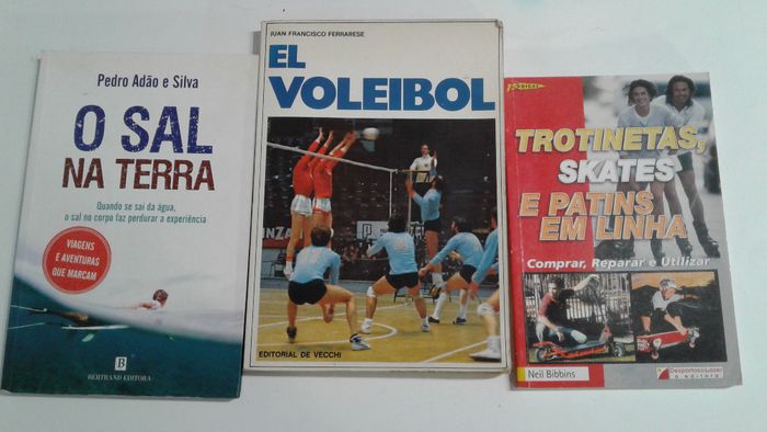 Livros sobre surf, Basketball, Ciclismo, voleibol etc