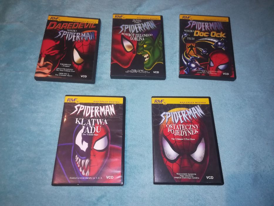 Spiderman VCD 6 Części kolekcja