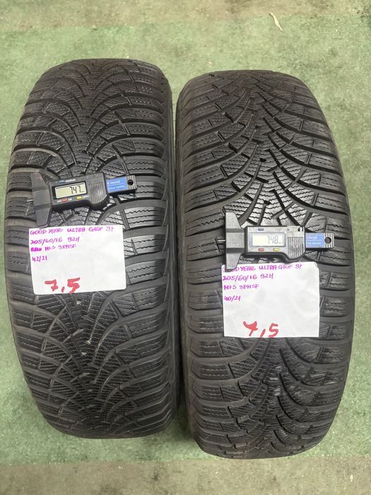 2x 205/60R16 92H GOODYEAR ULTRA GRIP 9 opona zimowa M+S 3PMSF