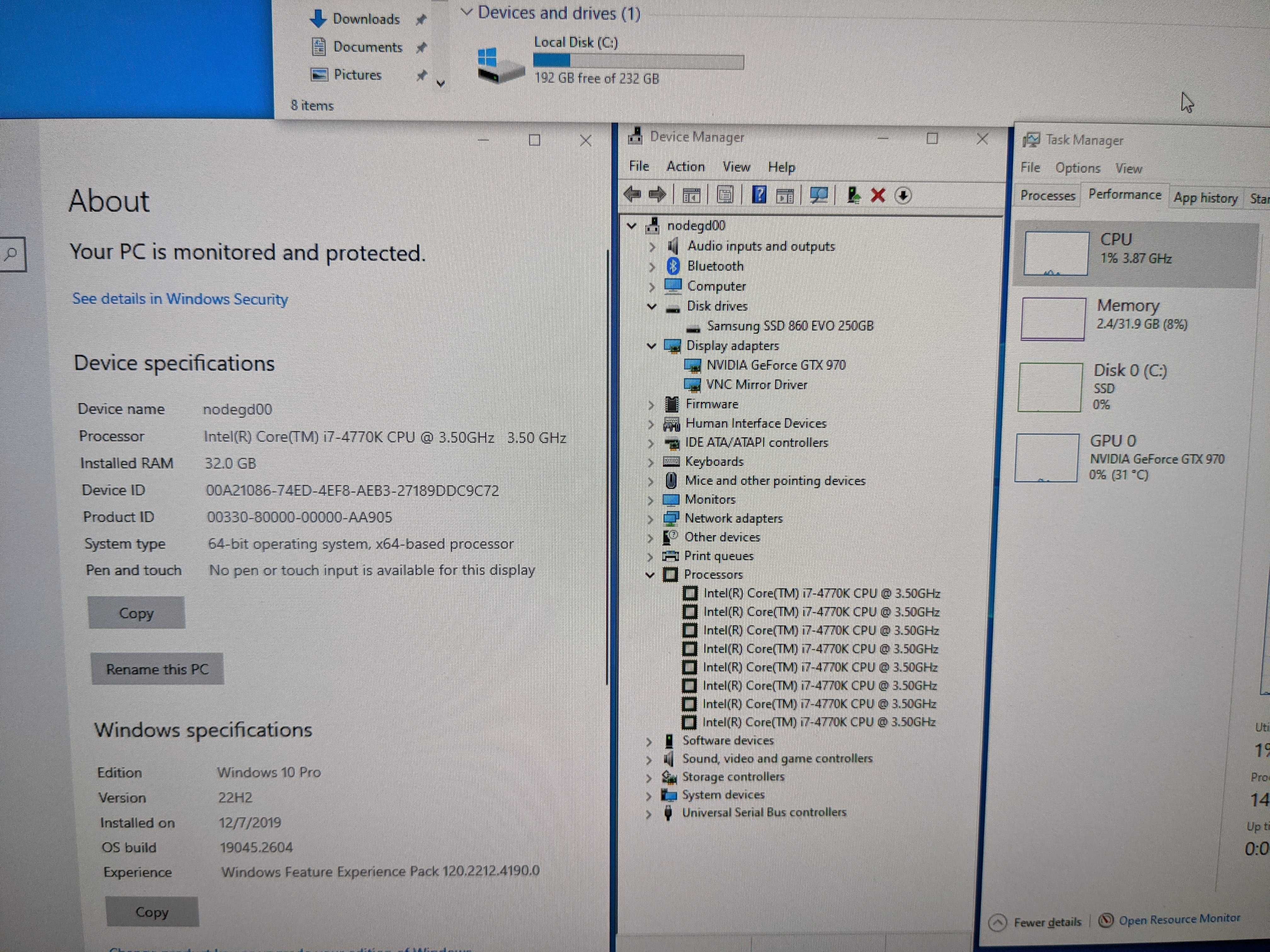 Системний блок i7 4770k  16Gb = SSD 256Gb = GTX 760 ігровий комп'ютер