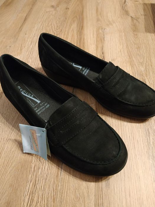 Wygodne buty medica skóra G 37,5 NOWE czarne