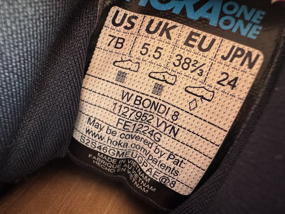 Оригінал Кросівки Hoka One One Bondi 8 Розмір 38.5 Взуття