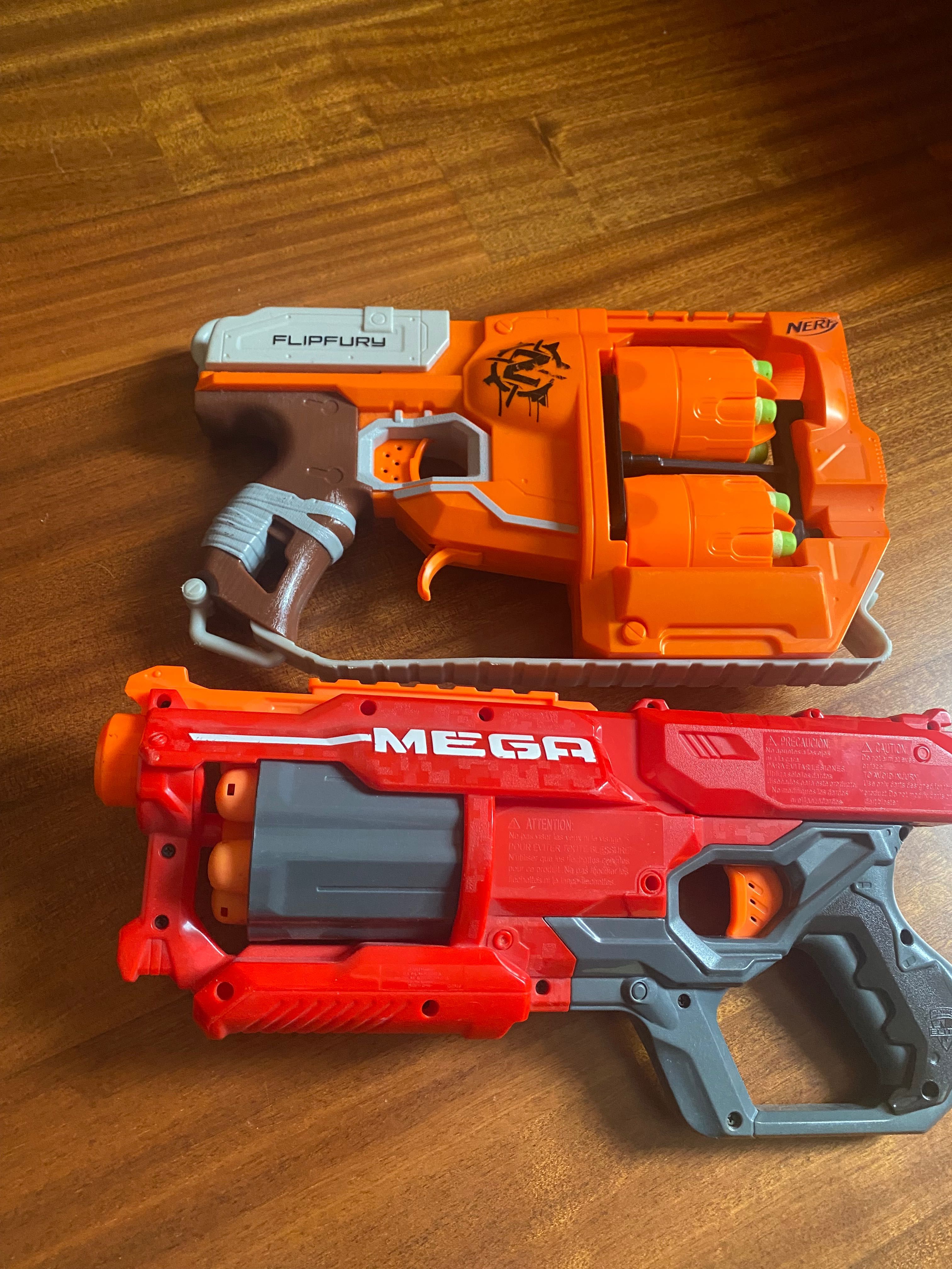 Nerf Zombie Strike FlipFury  Бластер Нерф Мега  Nerf N-Strike MEGA