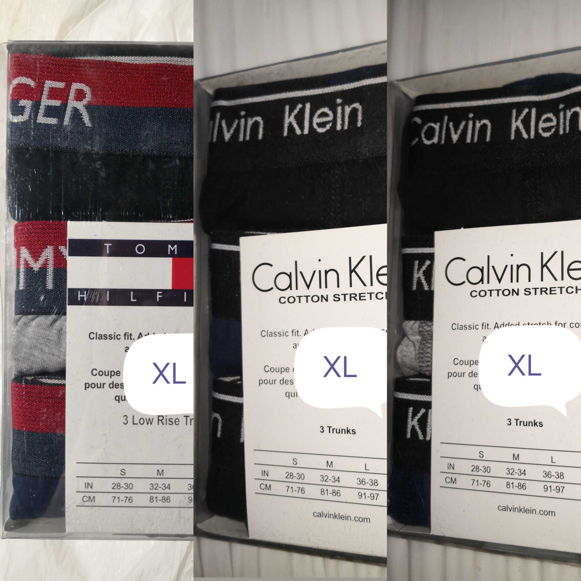 Bokserki męskie 3pak M L XL XXL