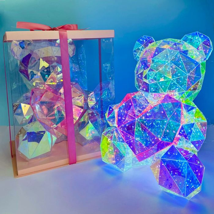 Світлодіодний нічник Teddy 40см Ведмедик з серцем від USB