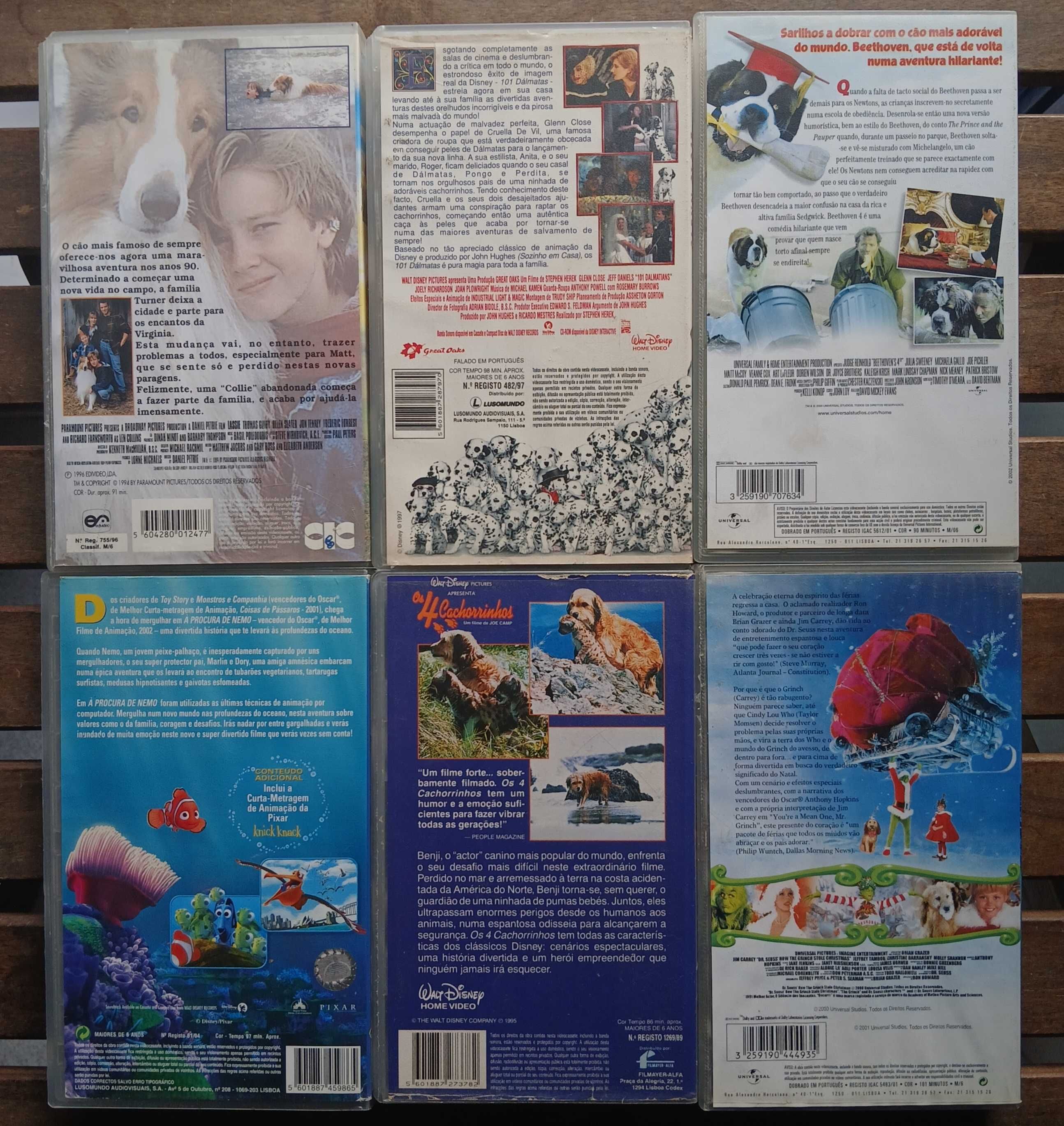 12 Cassetes VHS Variadas