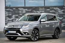 Mitsubishi Outlander Hybryda, Skóry, BiXenon, LED, Kamera 360, ACC, Automat, Ks serwisowa