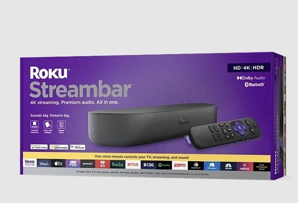 Саундбар Smart TV приставка Roku Streambar 4K HDR Streaming Device