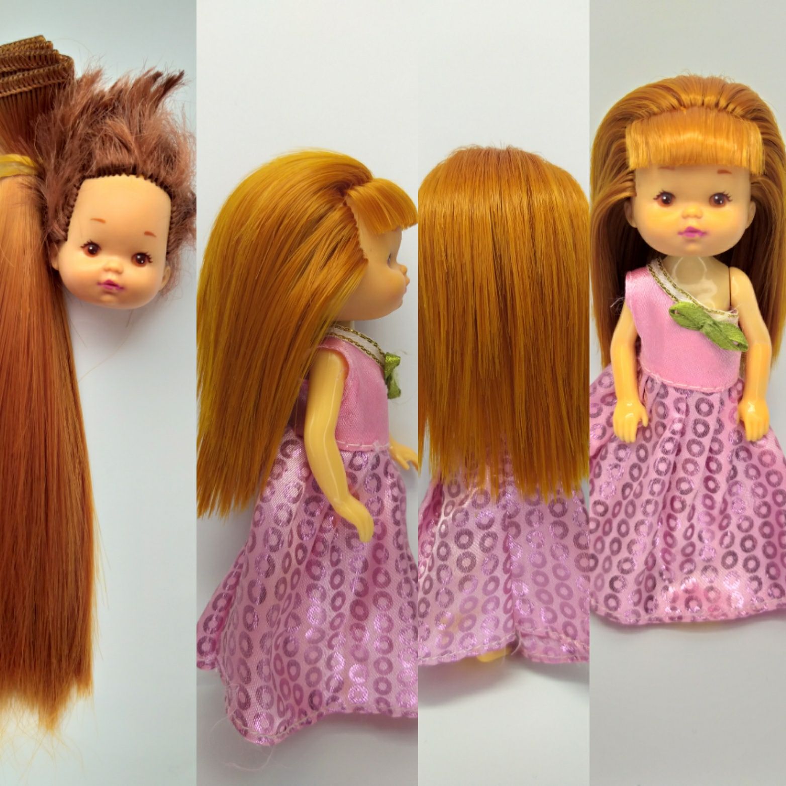 Перепрошивка волос куклам