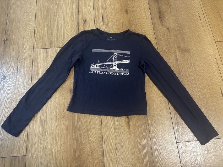 Bluzka granatowa 146/152 H&M.