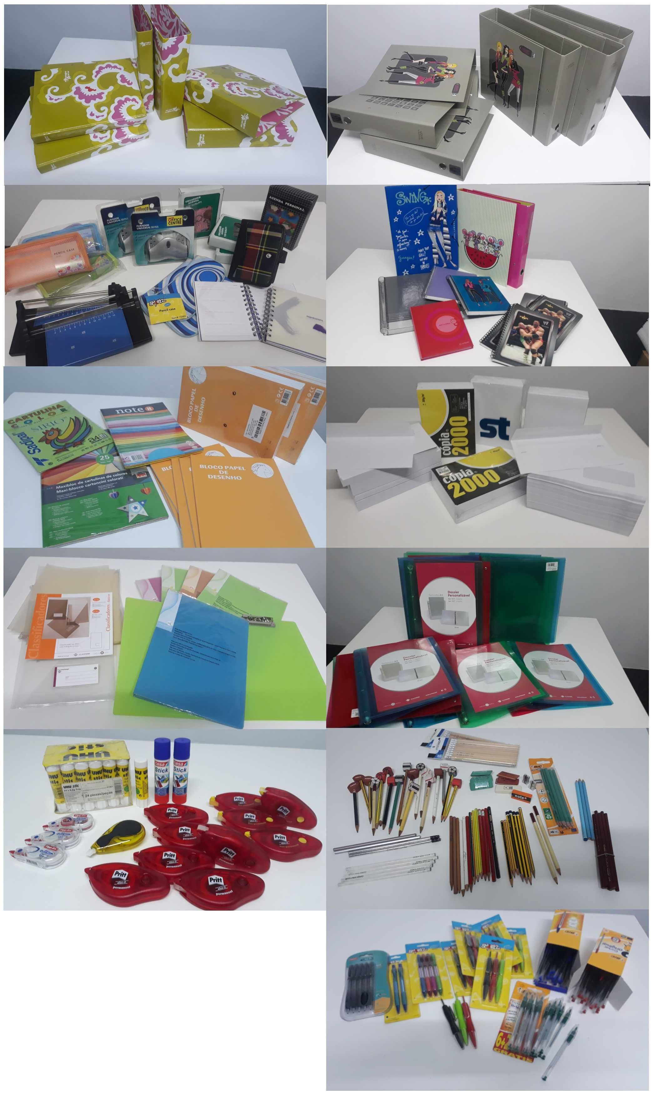 Material Escolar e de Escritorio (NOVO) (vendo todo o conjunto)