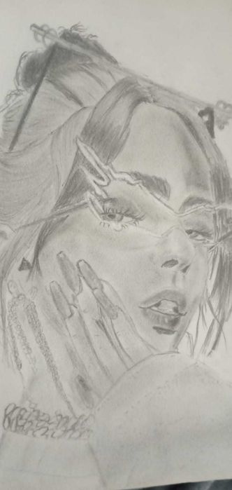 desenho retrato papel