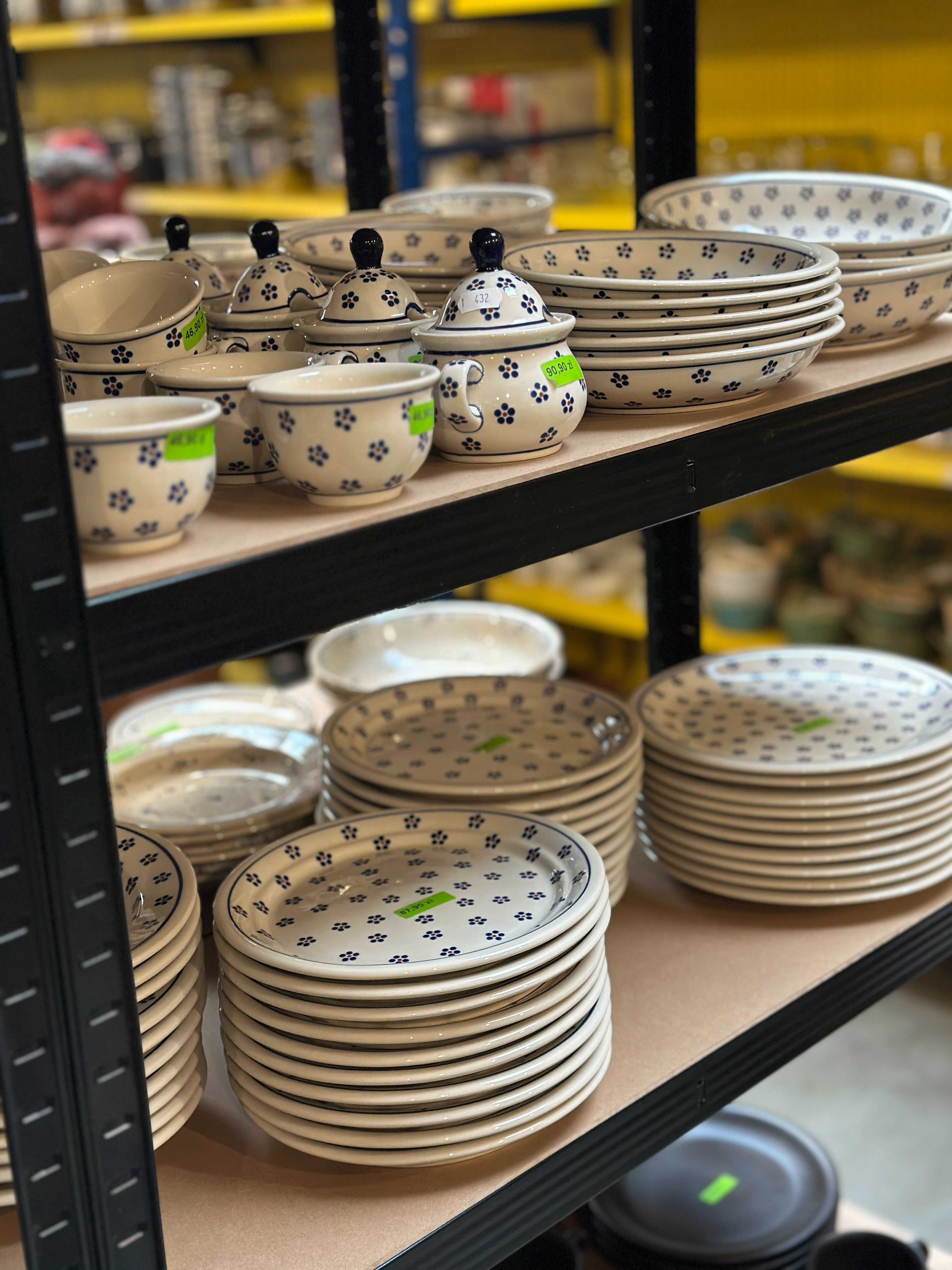 Ceramika Bolesławiec - kubki, talerze, dzbanki, filiżanki - OUTLET