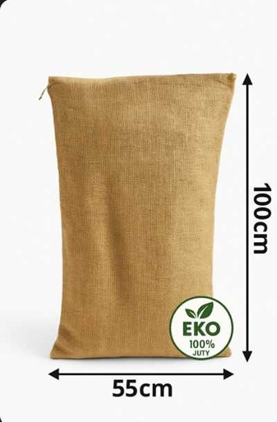 Tkanina jutowa 320g/m2, WOREK JUTOWY 100x55cm