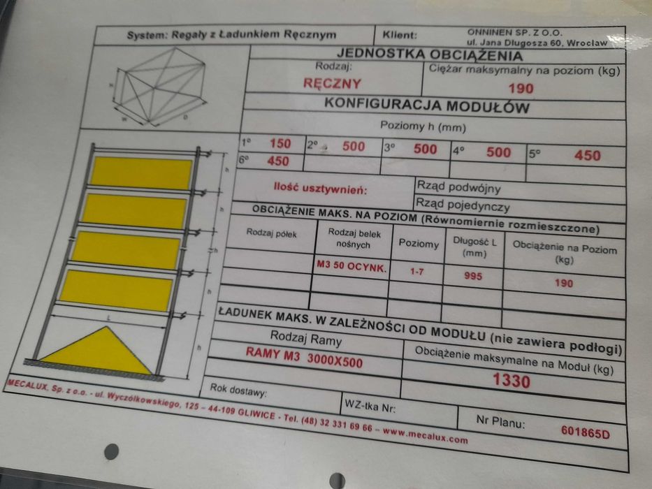 Regały magazynowe