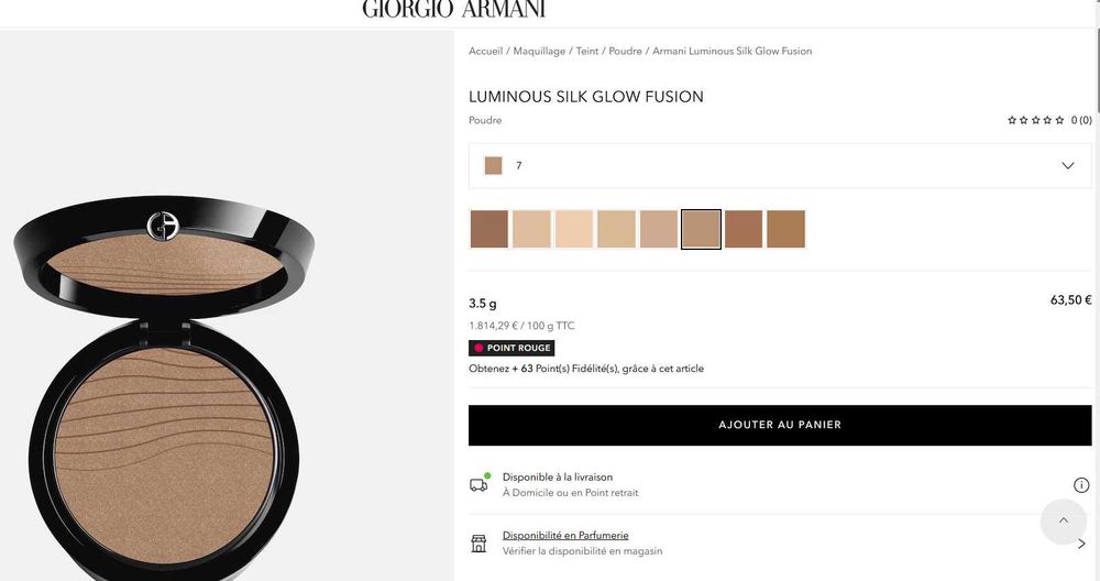 Пудра та фіксуюча пудра для обличчя від Armani