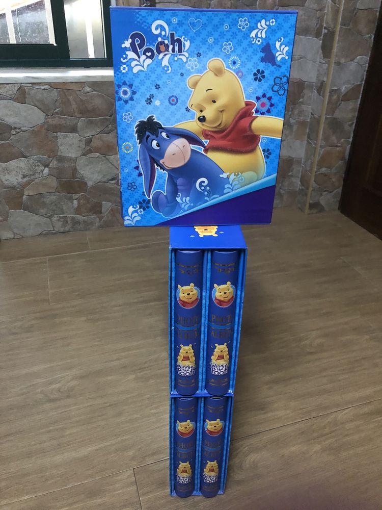 6 albuns Winnie The Pooh com caixa