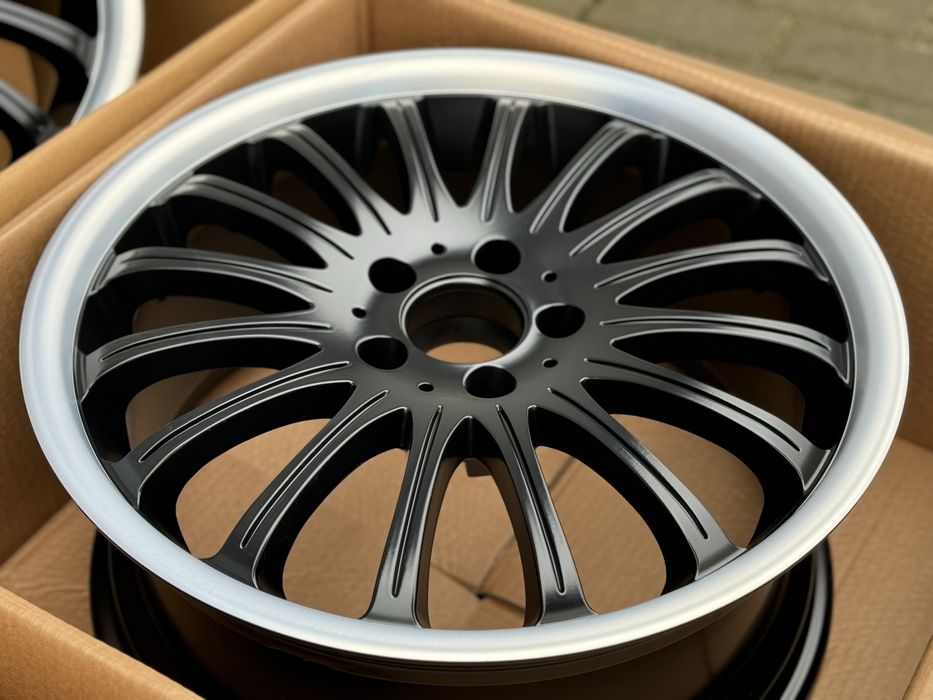 Felgi aluminiowe 5x112 czarna satyna rant cnc
