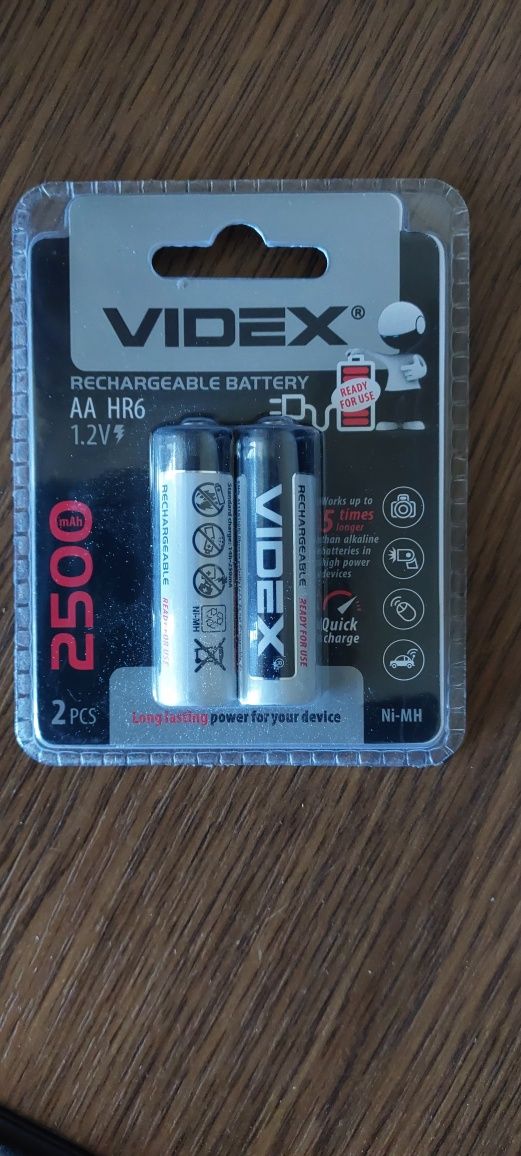 Аккумуляторы Videx HR6/AA 2500mAh