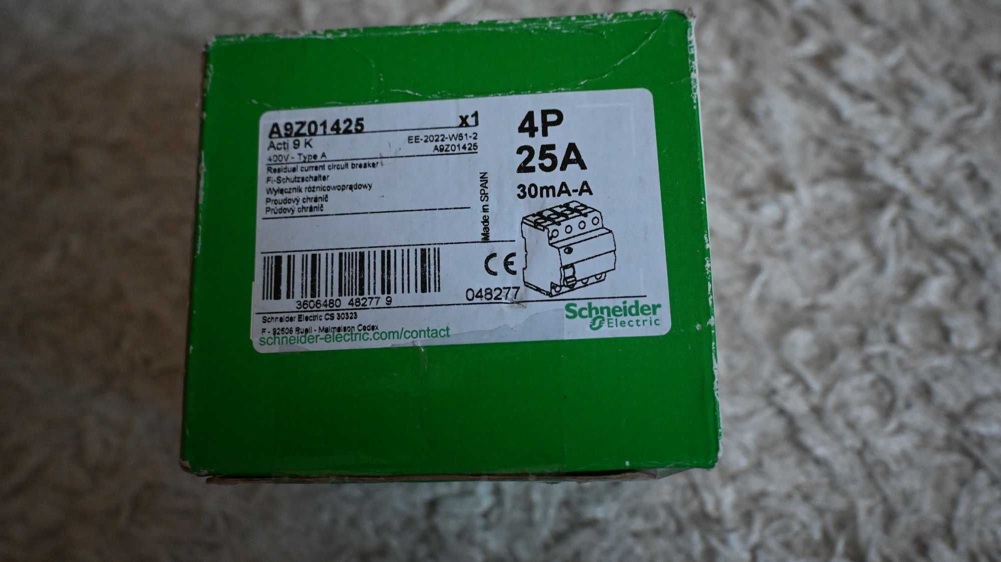 Wyłącznik różnicowy A9Z01425 SCHNEIDER