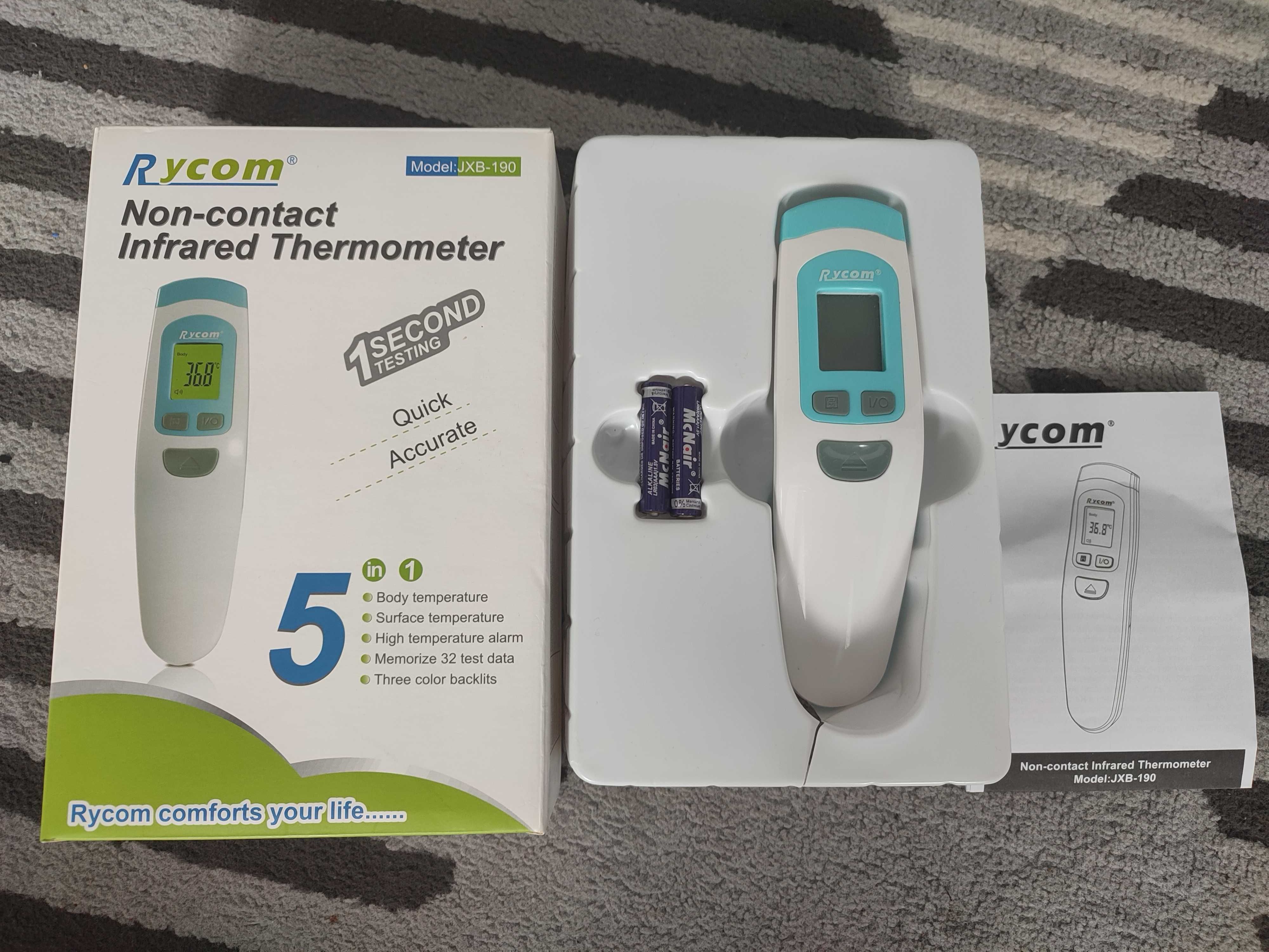 Bezdotykowy termometr marki RYCOM model JXB-190