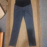 Jeansowe legginsy ciążowe rozmiar L