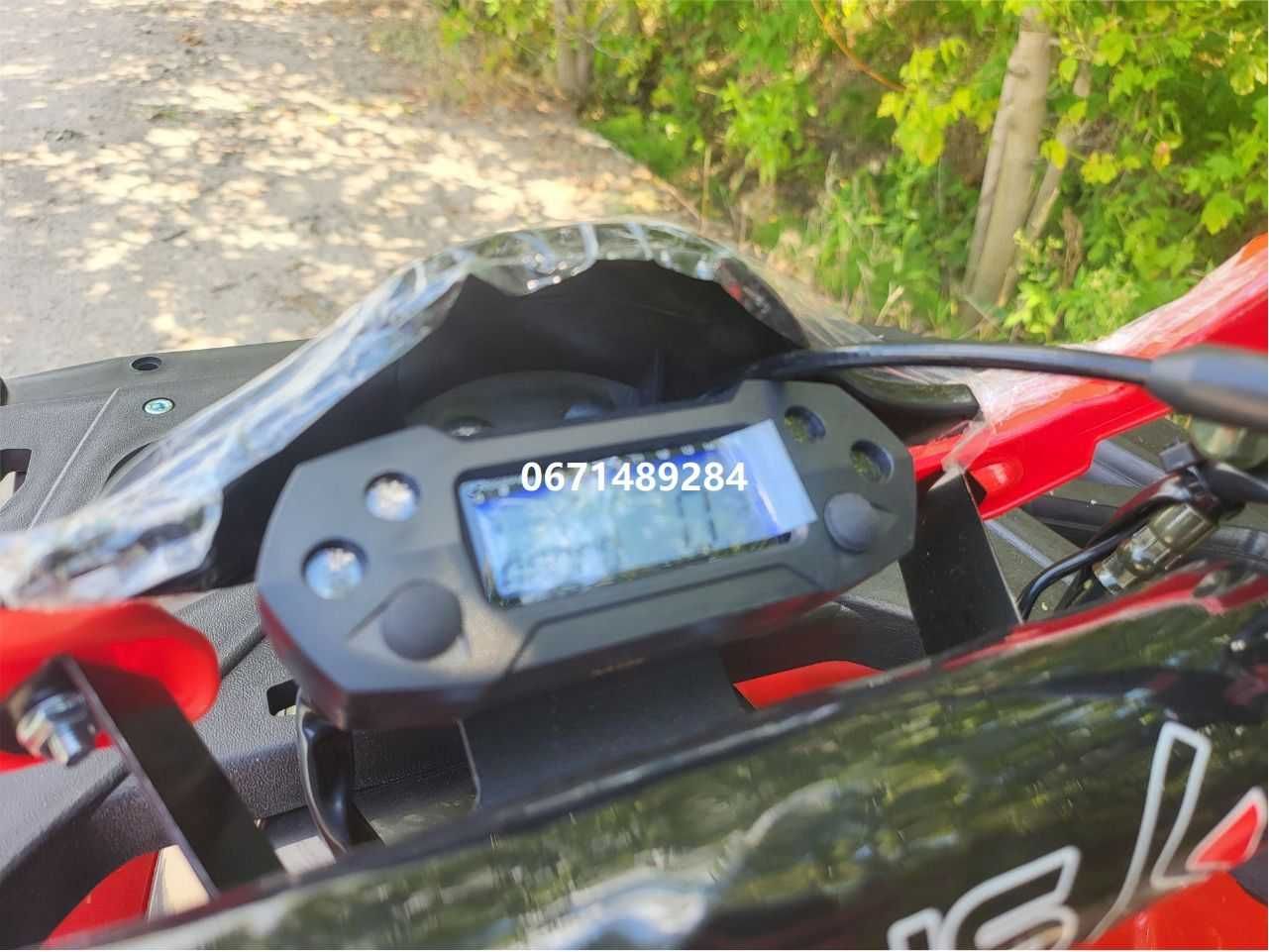 Квадроцикл SP125-8 СПАРК доставка під двір Коляри сірий, оранж, білий