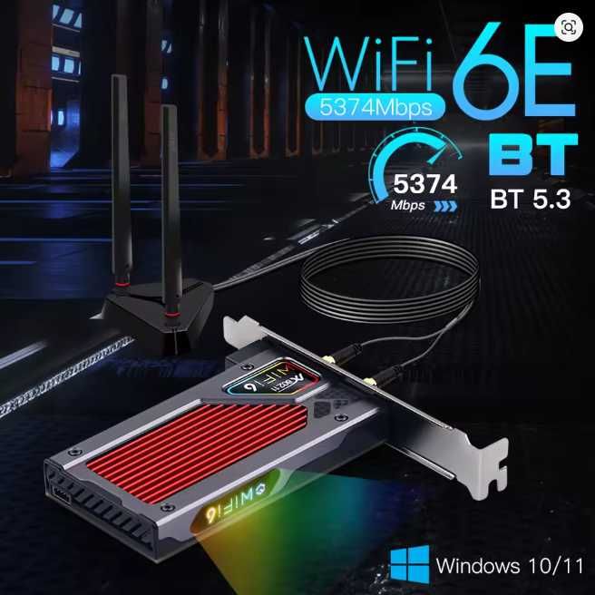 Адаптер Wifi 6E/ BT 5.3 Fenvi ax3000