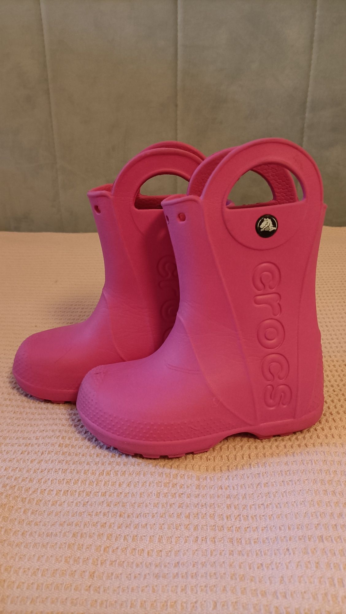 Crocs kalosze różowe C10, r.27-28