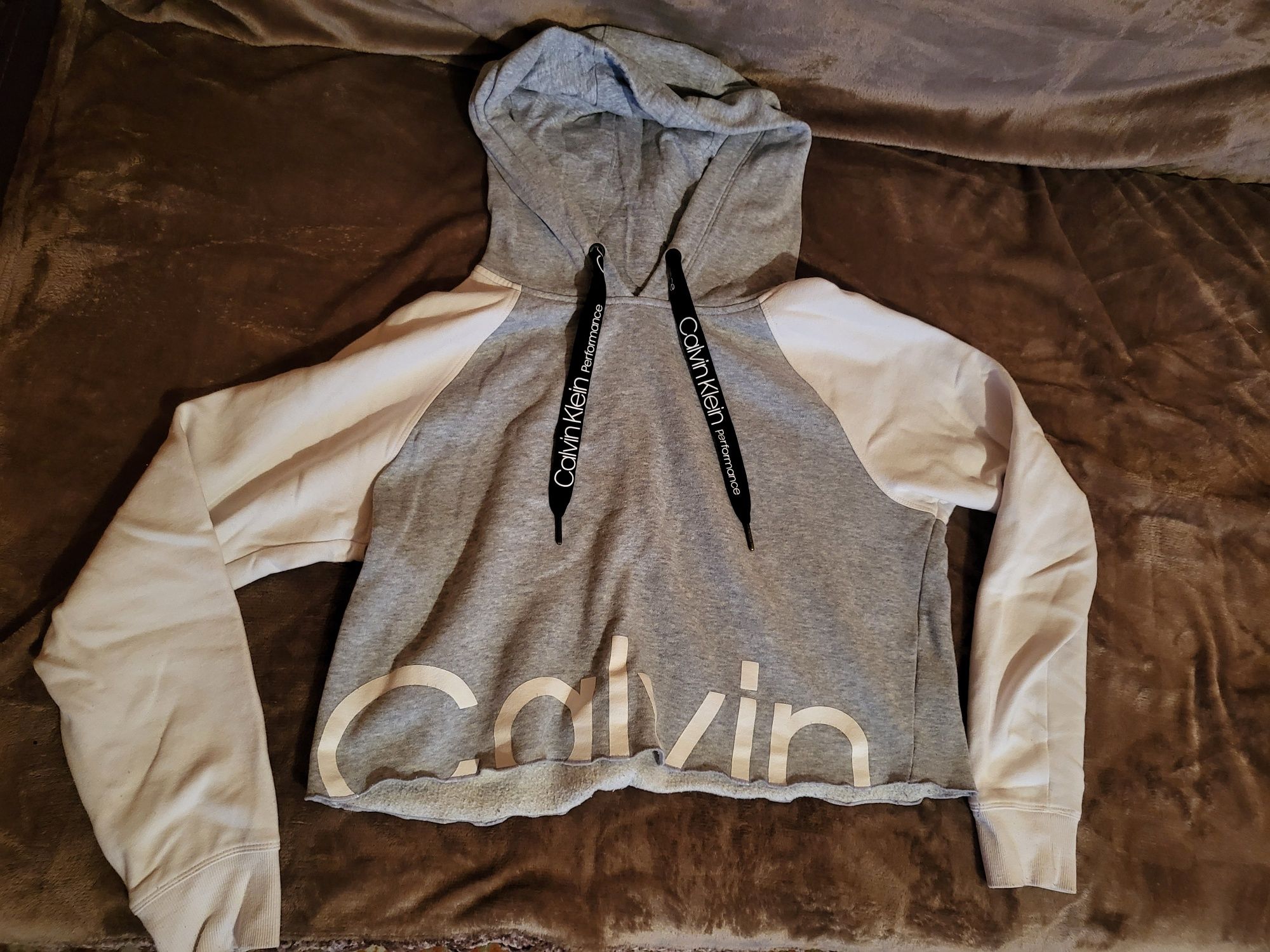 Bluza Calvin Klein szaro biała