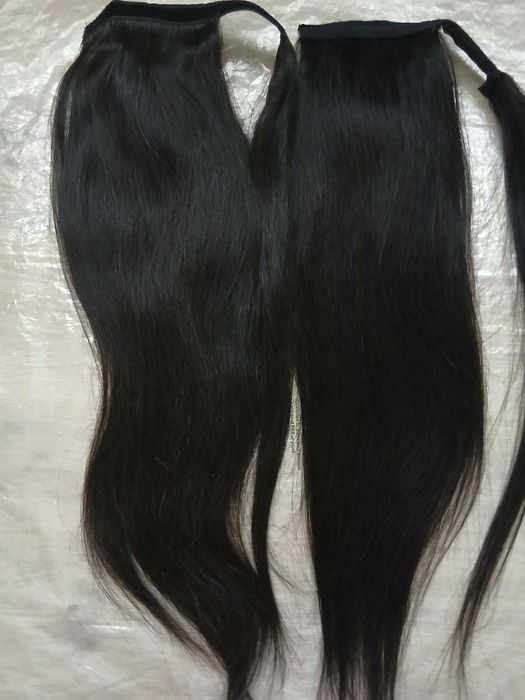 Хвіст (хвост) натуральне волосся натуральные волосы 65, 60, 57, 48 см