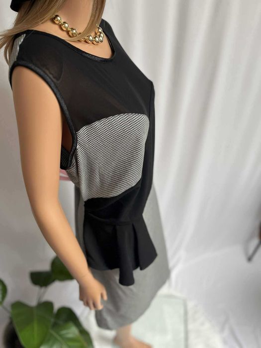Atmosphere sukienka pepitka midi elegancka 46 3XL
