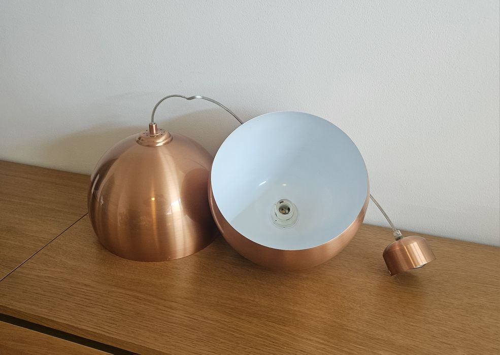 Zestaw 2 x lampa miedziana