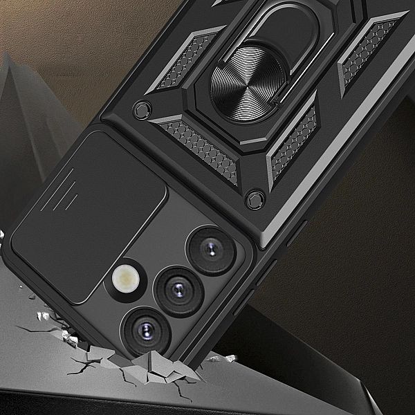 Etui pancerne Hybrid Armor Camshield z osłoną aparatu i metalowym ring