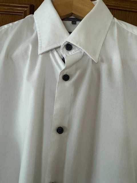 Koszula męska 37/38 Jack's collection slim fit biała wizytowa
