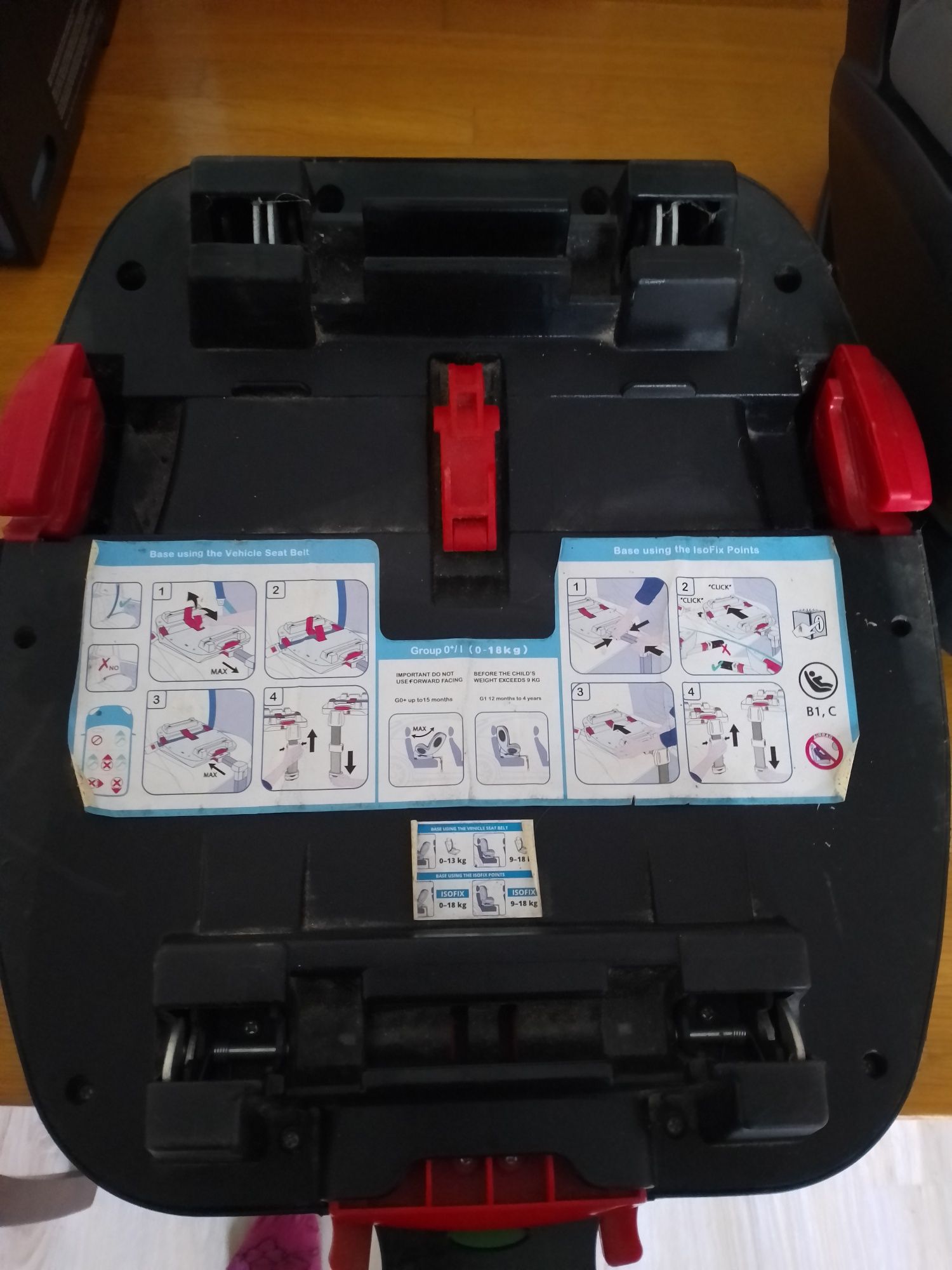 Fotelik samochodowy BabySafe Schnauzer Szary 0-18kg ISOFIX