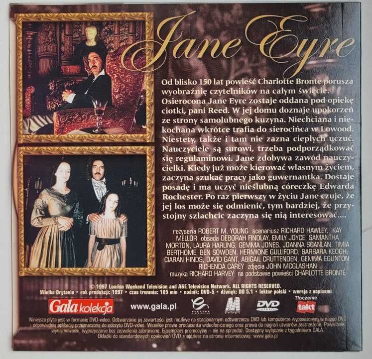 Jane Eyre DVD Reż. R. Young, wyk. Samantha Morton